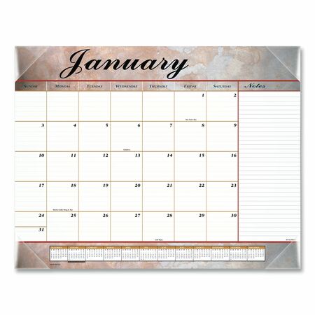 AT-A-GLANCE 22 x 17" Burgundy Monthly Desk Calendar 89702